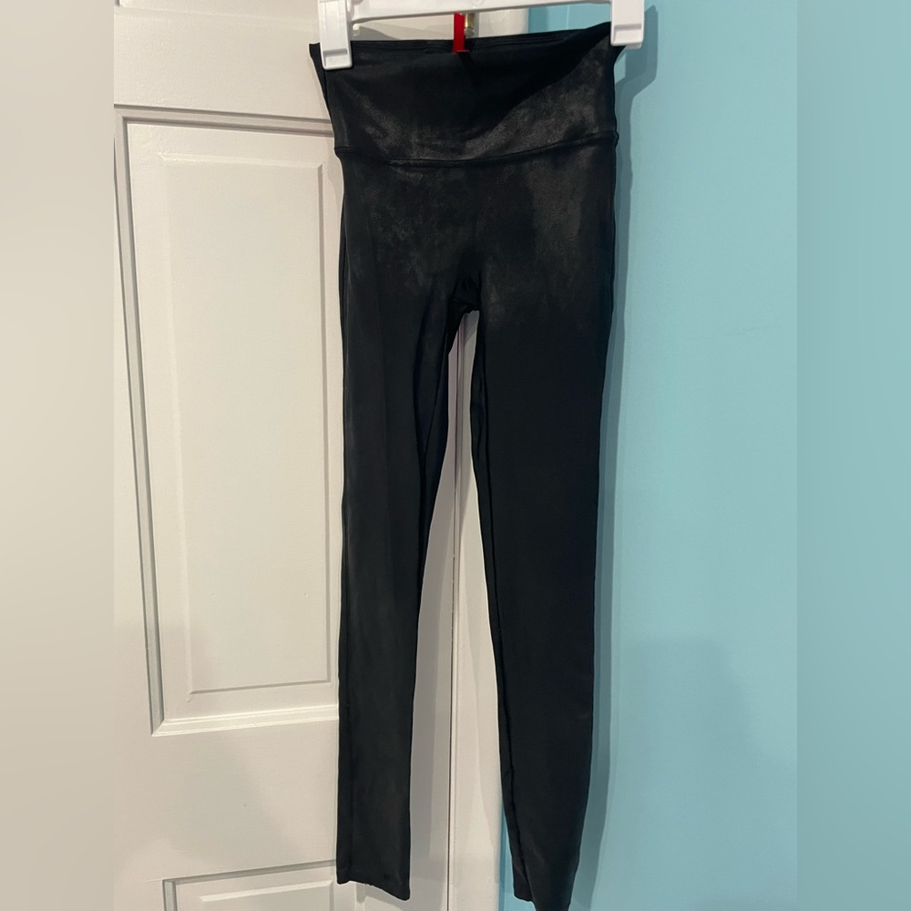 Black Shiny Spanx Leggings